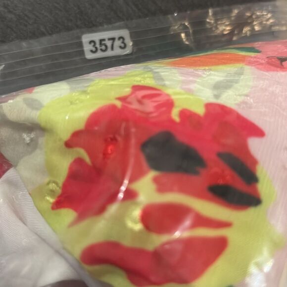 Foxiedox spaghetti strap floral pleaded belted pink dress size S - Picture 9 of 9